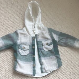 Kids Plaid Hoodie with Pockets